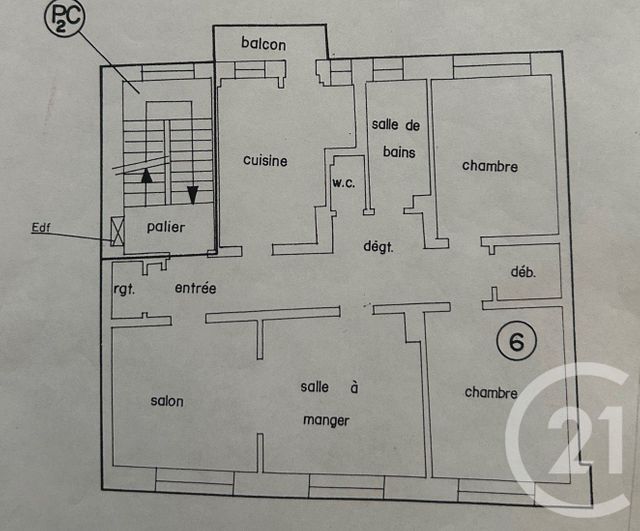 Appartement F4 à vendre - 4 pièces - 91.0 m2 - MONTIGNY LES METZ - 57 - LORRAINE - Century 21 Atout Immobilier